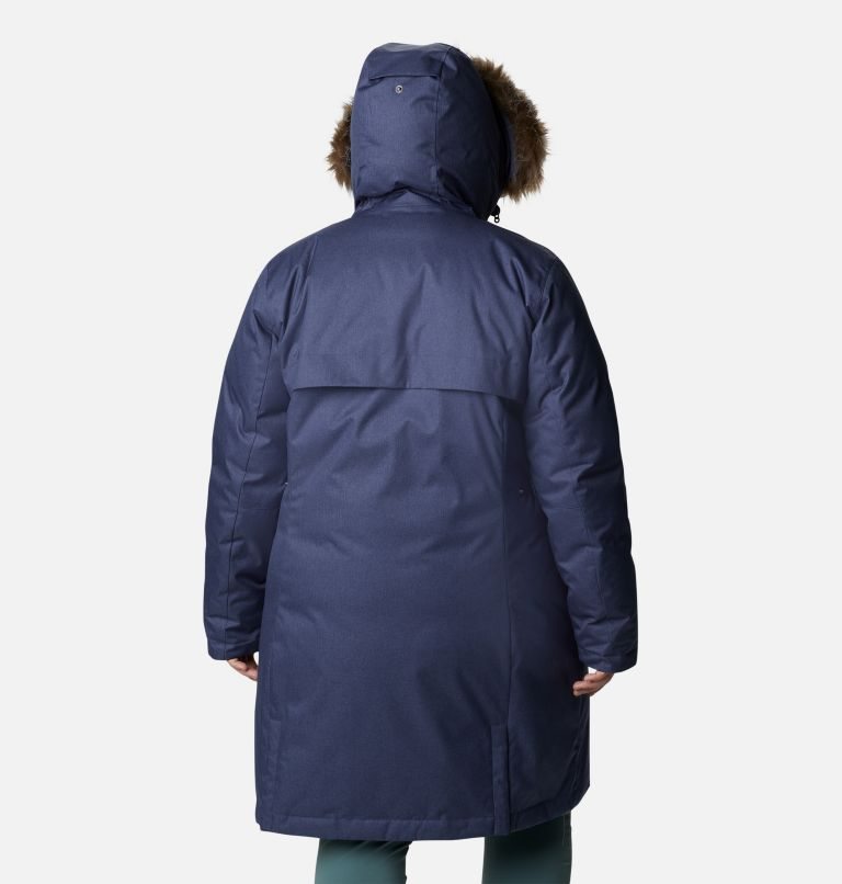 Women's Columbia Juniper Ridge Omni-Heat Infinity Down Parka Jackets Navy | Plus Size CA-A5083